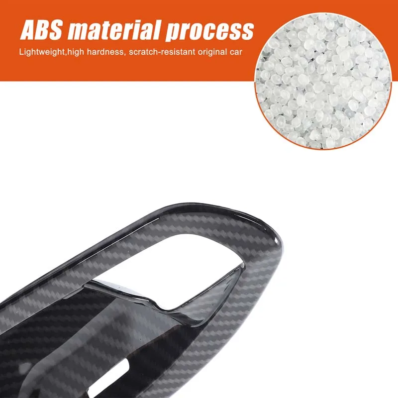 Per BMW 1 2 Serie F20 F21 F22 F23 2012-2019 Accessori Auto Porta Interno Ciotola Copertura Decorativa Adesivo ABS In Fibra di Carbonio/Nero 2