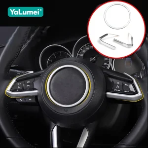 Per Mazda 2 3 6 Demio CX3 CX-3 CX-5 CX5 CX7 CX9 Axela ATENZA 2017 2018 2019 Volante Dell'automobile Pulsante Trim Copertura Accessori 1