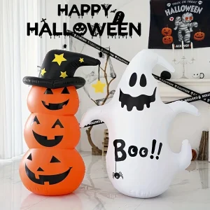 Bicchiere gonfiabile per feste fantasma di zucca di Halloween, puntello giocattolo decorativo in PVC per protezione ambientale di Halloween 1
