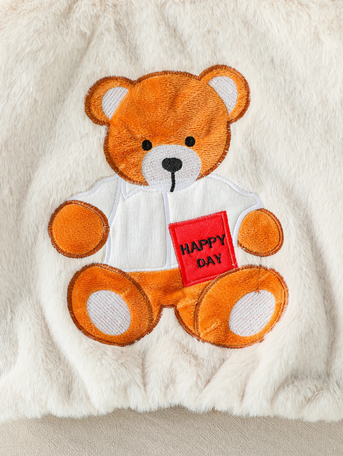 Peluche Neonate Ragazzi 1-3Y Cappotto Autunno/Inverno Tenere al caldo Cerniera Capispalla con cappuccio Cappotto infantile Orso carino Indossalo su entrambi i lati 5