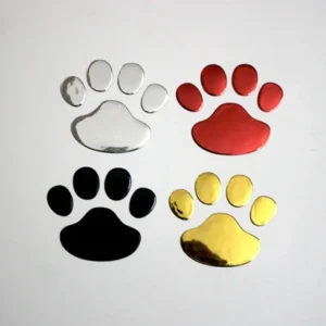 1 foglio adesivi per auto decalcomanie creative zampa 3D animale cane gatto piedi stampe decalcomania auto moto adesivo accessori auto 1