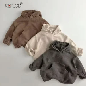 Edizione coreana Abbigliamento per ragazzi e ragazze Maglione per bambini Maglione lavorato a maglia per bambini Pullover per neonati in cotone a maniche lunghe lavorato a maglia per neonato 1