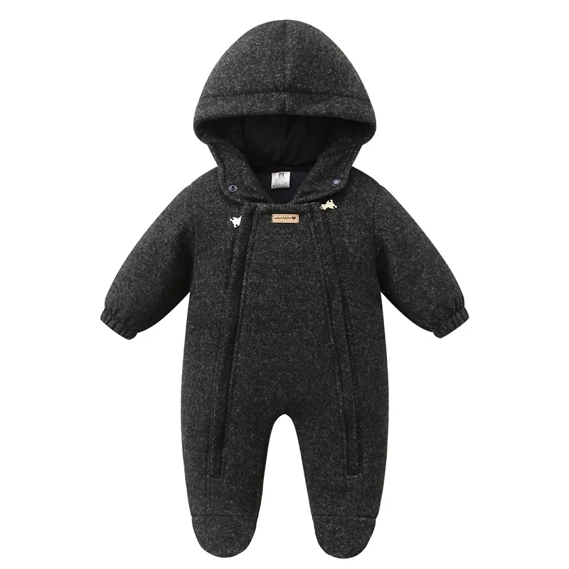 AYNIGIELL Tuta da bambino autunno e inverno Tuta da bambino in materiale Mao Ni 0-18 mesi abbigliamento da esterno per neonato 2