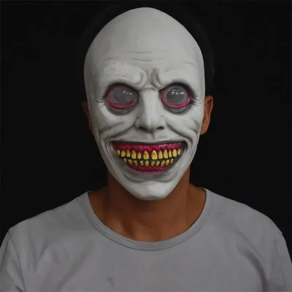 Creepy Maschera di Halloween Demoni sorridenti Evil Puntelli Cosplay Horror Holiday Party Decorazione 2025 Festival Regalo Dropship Маха Maschera 4