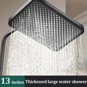 1 pezzo grande pollice grande uscita acqua soffione doccia pressurizzato scaldabagno pannello grande spruzzo superiore accessori per il bagno di casa 1