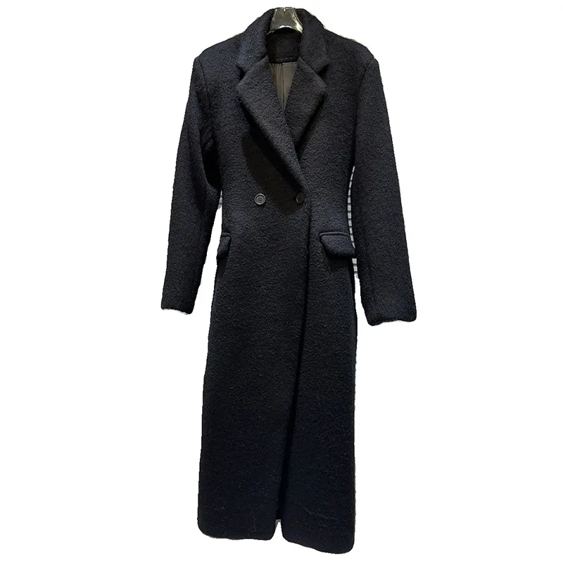 KUCLUT 2025 Inverno Nuova Moda di Stile di Nicchia High-end Lungo Trench di Lana Per Le Donne Versatile Cappotto Giacca Femminile 1A787 5