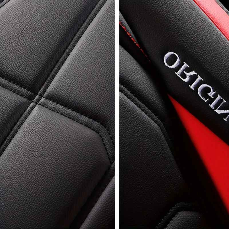 Coprisedile tutto compreso, cuscino per seggiolino auto interamente in pelle, coprisedile conducente o coprisedile passeggero, cuscino universale per tutte le stagioni 4