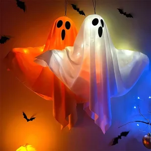 Halloween Ghost LED Light Hanging Ghost Home Decoration Outdoor Ghost House Bar Hanging Light Horror Prop Party Decoration 1
