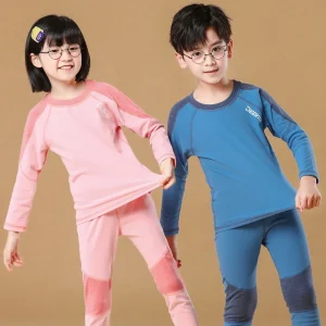 Bambini autunno inverno set di abbigliamento ragazzi ragazze moda nuovi pigiami set biancheria intima termica vestiti per bambini indumenti da notte caldi per bambini 1