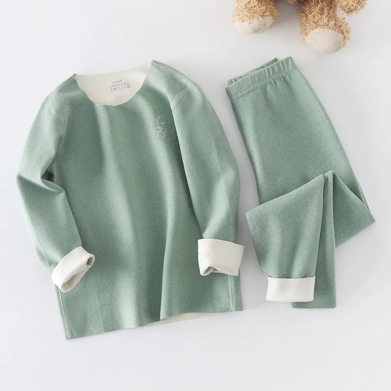 Inverno caldo pigiama set per ragazzi bambini pigiama termico bambino pigiameria vestiti autunnali per bambini da 2 a 15 anni 4