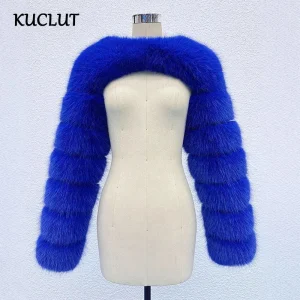 KUCLUT 2025 Autunno Inverno New Fashion Imitazione Cappotto di Pelliccia Per Le Donne High-end di Colore Solido Scialle Magliette E Camicette Femminile Alla Moda 1A710 1