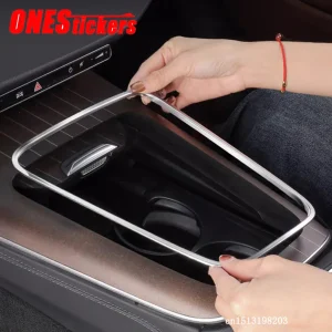 Per Mercedes Benz EC GLC Classe W214 W206 X254 Accessori Auto Console Centrale Pannello di Protezione del Bordo Uscita Aria Posteriore Trim Telaio 1