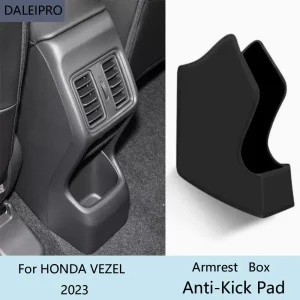 Bracciolo posteriore per auto Box Anti-Kick Pad per HONDA HR-V HRV VEZEL 2015 2016 2017-2023 accessori per Cover protettiva in pelle in microfibra 1
