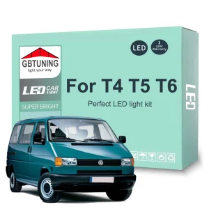 Kit lampadine interne a LED per Volkswagen VW Multivan Caravelle Transporter T4 T5 T6 Accessori auto Lampada per bagagliaio a cupola Canbus 1