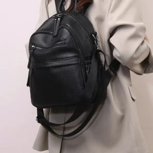 Zaino da donna alla moda Ins Borsa da donna di nuovo stile per il tempo libero Mini zaini da donna in vera pelle Zaini per telefono MIni zaino 1