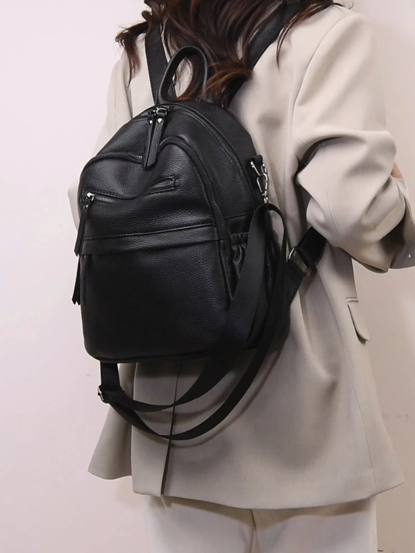 Zaino da donna alla moda Ins Borsa da donna di nuovo stile per il tempo libero Mini zaini da donna in vera pelle Zaini per telefono MIni zaino 1