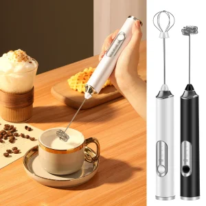 Montalatte elettrico senza fili di alta qualità Frusta Frullino per le uova Frullatore per caffè portatile ricaricabile USB Agitatore per latte Mixer Schiumatore 1