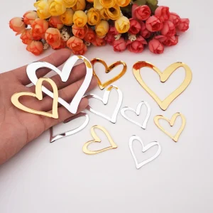 Creativo fai da te scava fuori forma di cuore specchio acrilico decorazione etichette per feste di compleanno di nozze 1