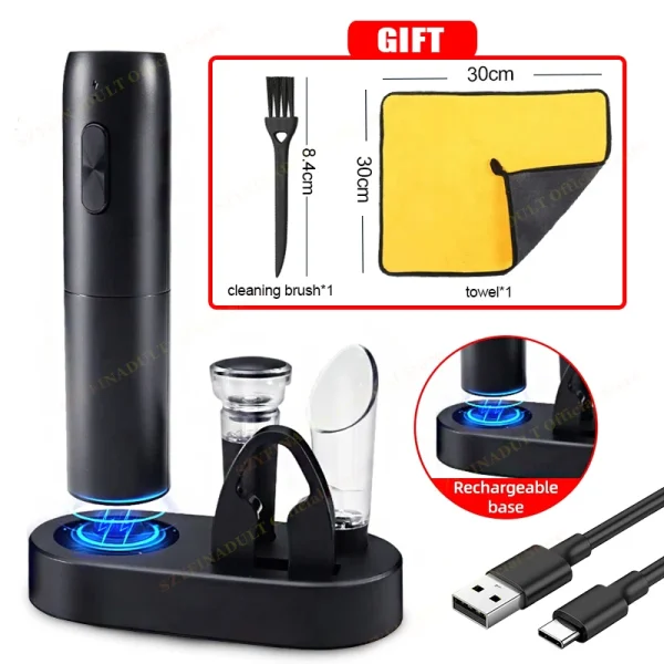 Apribottiglie elettrico per vino rosso Cavatappi automatico Apribottiglie per vino rosso Taglierina per fogli Accessori da cucina Gadget Apribottiglie regalo 1