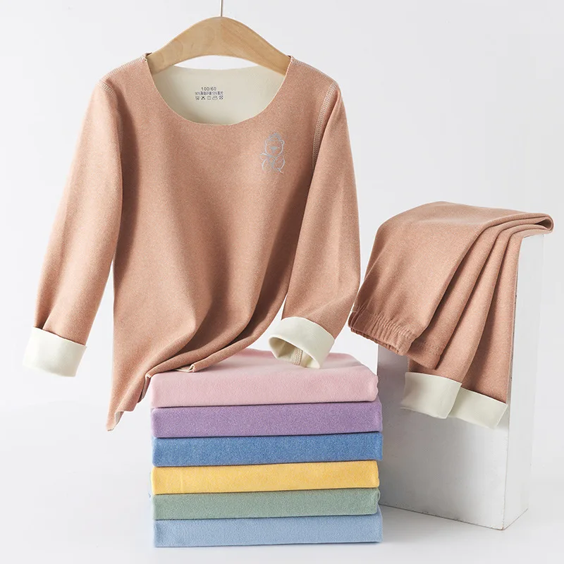 Inverno caldo pigiama set per ragazzi bambini pigiama termico bambino pigiameria vestiti autunnali per bambini da 2 a 15 anni 3