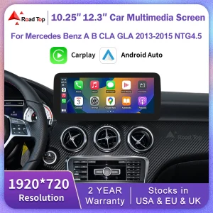 Touch screen multimediale per auto Android Auto CarPlay wireless per Mercedes Benz Classe AB CLA GLA W176 W246 2013-2015 NTG4.5 Radio 1