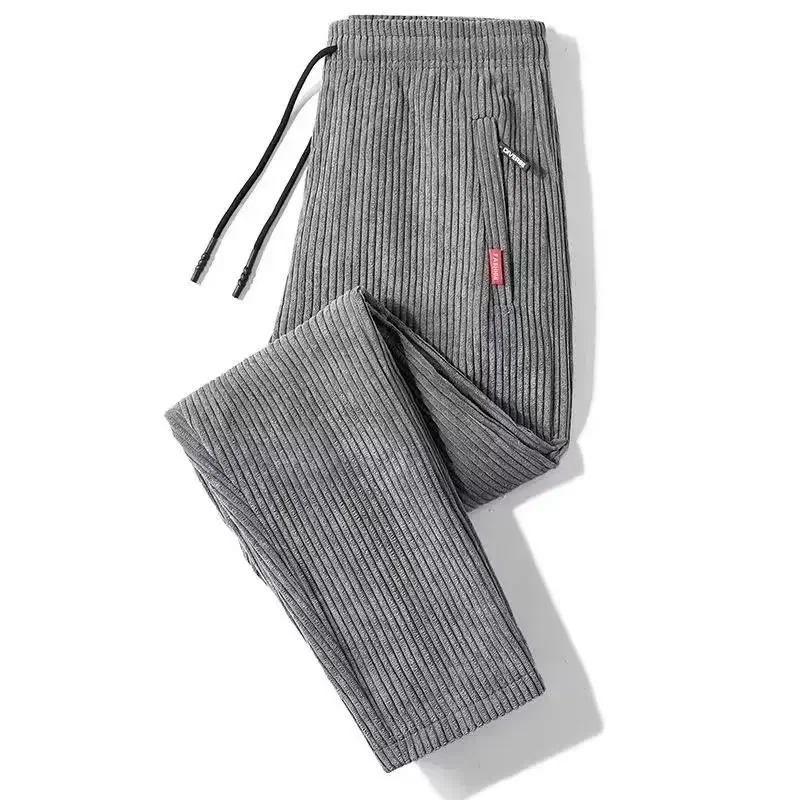 Pantaloni casual in velluto a coste di lusso Nuovo arrivo Pantaloni da uomo autunnali Gamba dritta Comodo abbigliamento da uomo Pantaloni larghi Designer da uomo Clo 3