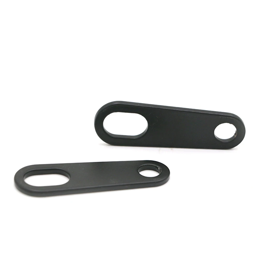 2 pezzi di supporto per indicatore di direzione posteriore per bicicletta e moto, staffa metallica, supporto per indicatore nero 4