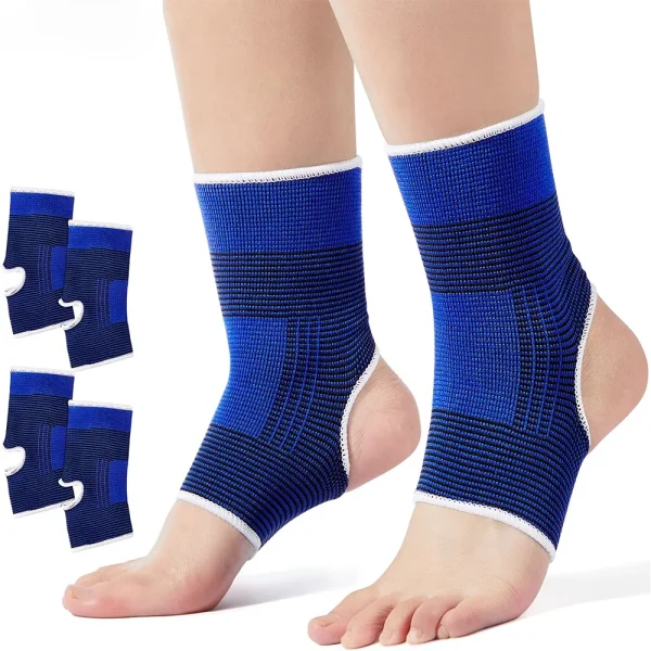 1/2pcs protezione per il supporto della caviglia Super morbida protezione per la corsa della palestra fasciatura per i piedi protezione elastica per la caviglia supporto per il Fitness sportivo 1