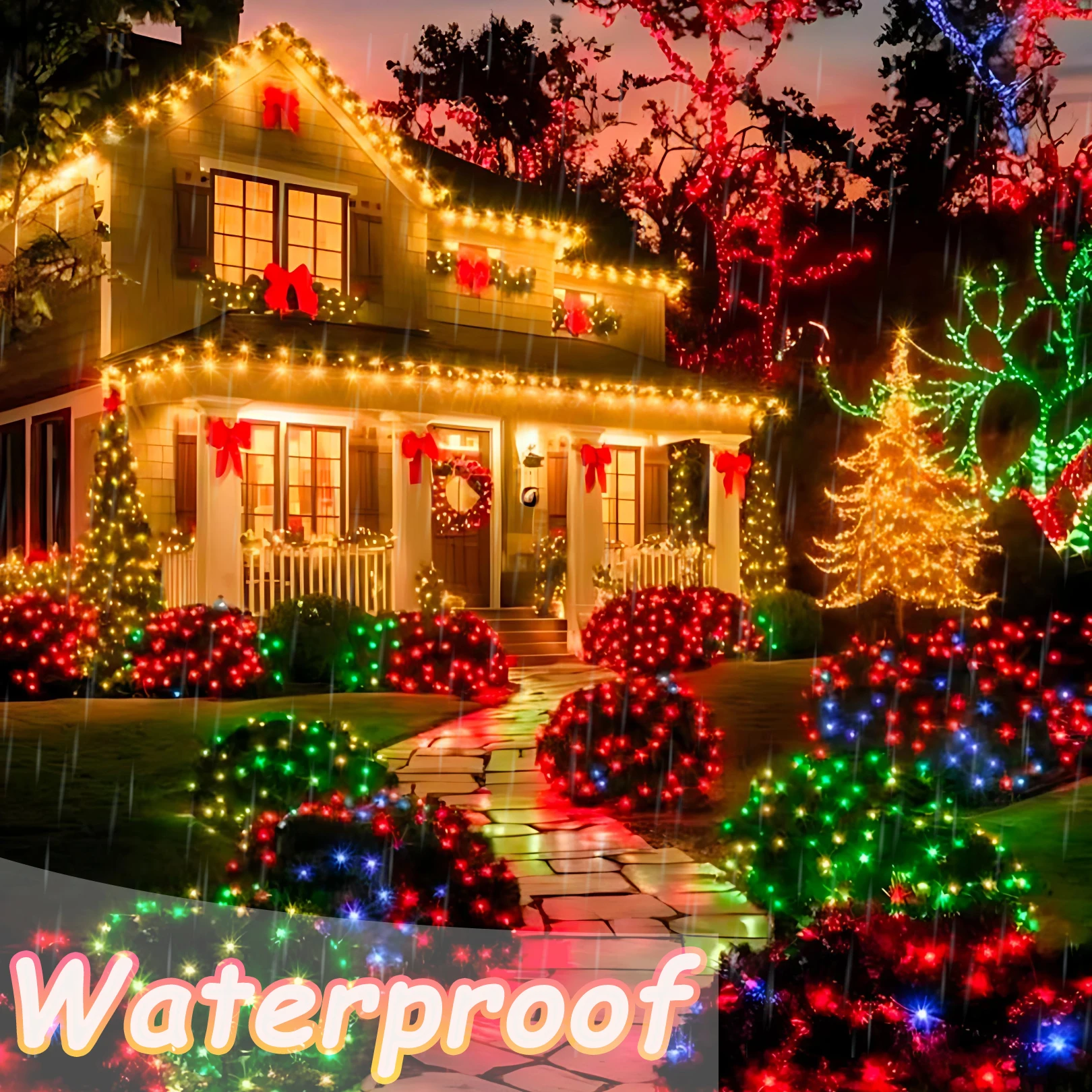 20-200 pezzi lucine a LED luci a corda a batteria luci scintillanti impermeabili per decorazioni di nozze festa di Natale di Halloween 3