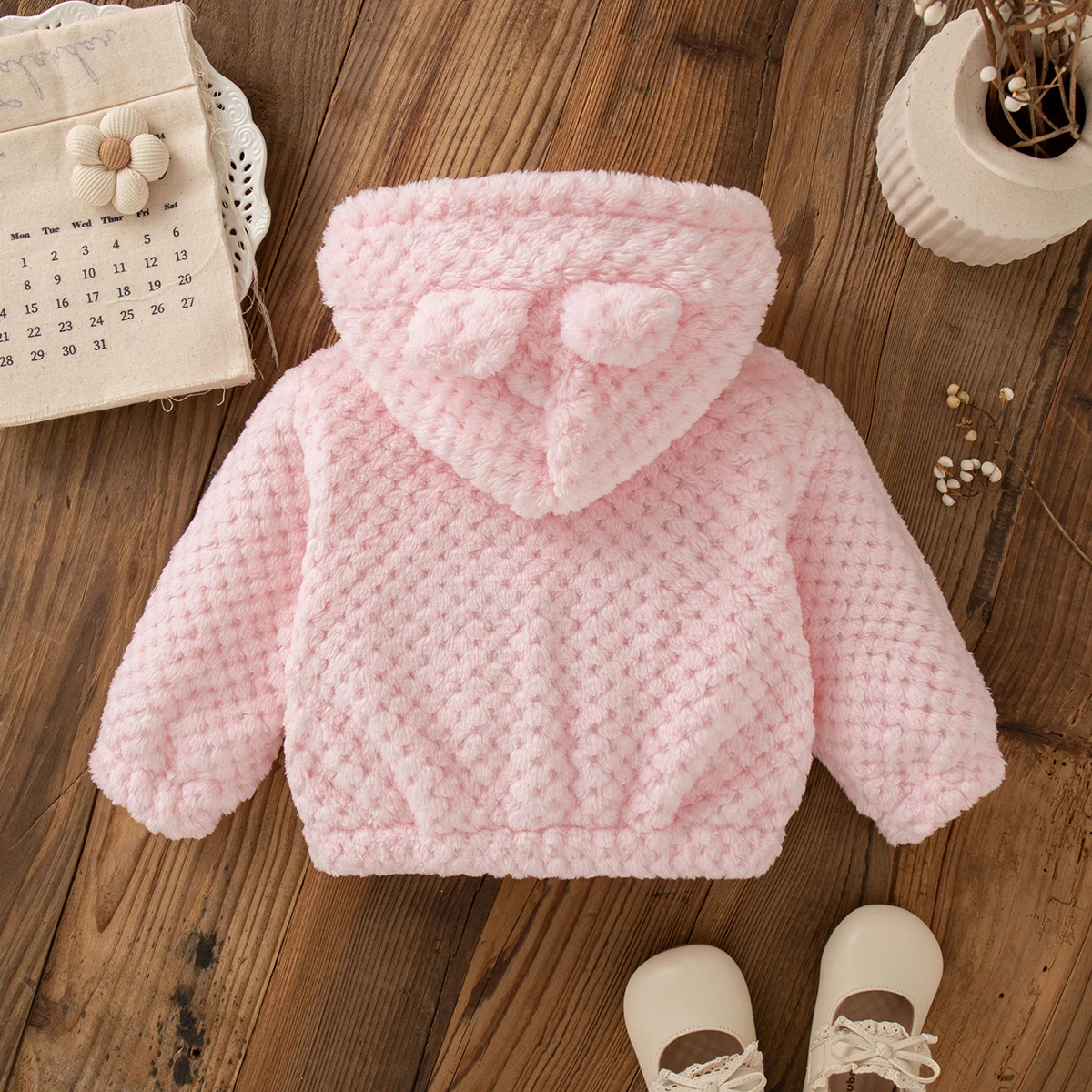 Nuovo cappotto autunnale antivento e caldo per bambina, abbigliamento per bambini con tasca simpatico cartone animato adatto per bambini di età compresa tra 0 e 3 anni 4