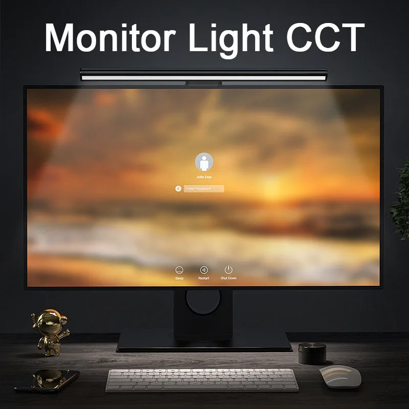 Lampada da scrivania USB con regolazione continua dello schermo della barra luminosa del monitor del computer da 30 cm per lampada da lettura da tavolo con luce da lettura 1