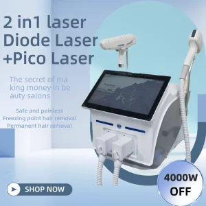 Laser soprano 4000W 2025 Nuovo sistema di raffreddamento al platino nero ghiaccio Cura della pelle Macchina per la depilazione laser a diodi 808nm 4 lunghezze d'onda 1