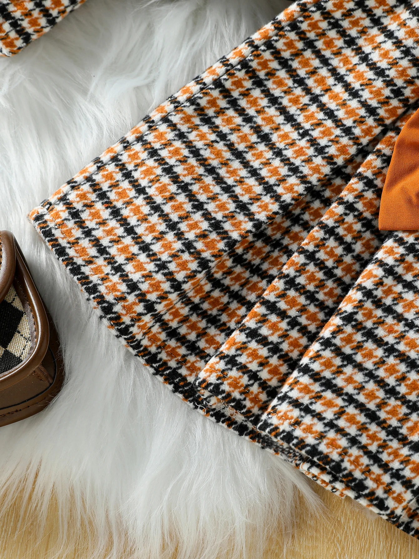 3 pezzi bambini ragazze abbigliamento autunno/inverno nuovo vestito coreano ragazze temperamento giacca e gonna scozzese set + cappello moda bambino per 1-6 anni 5