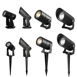 Illuminazione da giardino a LED per esterni dimmerabile 5W 7W 10W 15W Lampada da prato a punta Illuminazione impermeabile Faretti da percorso da giardino AC220V DC12V 24V 1