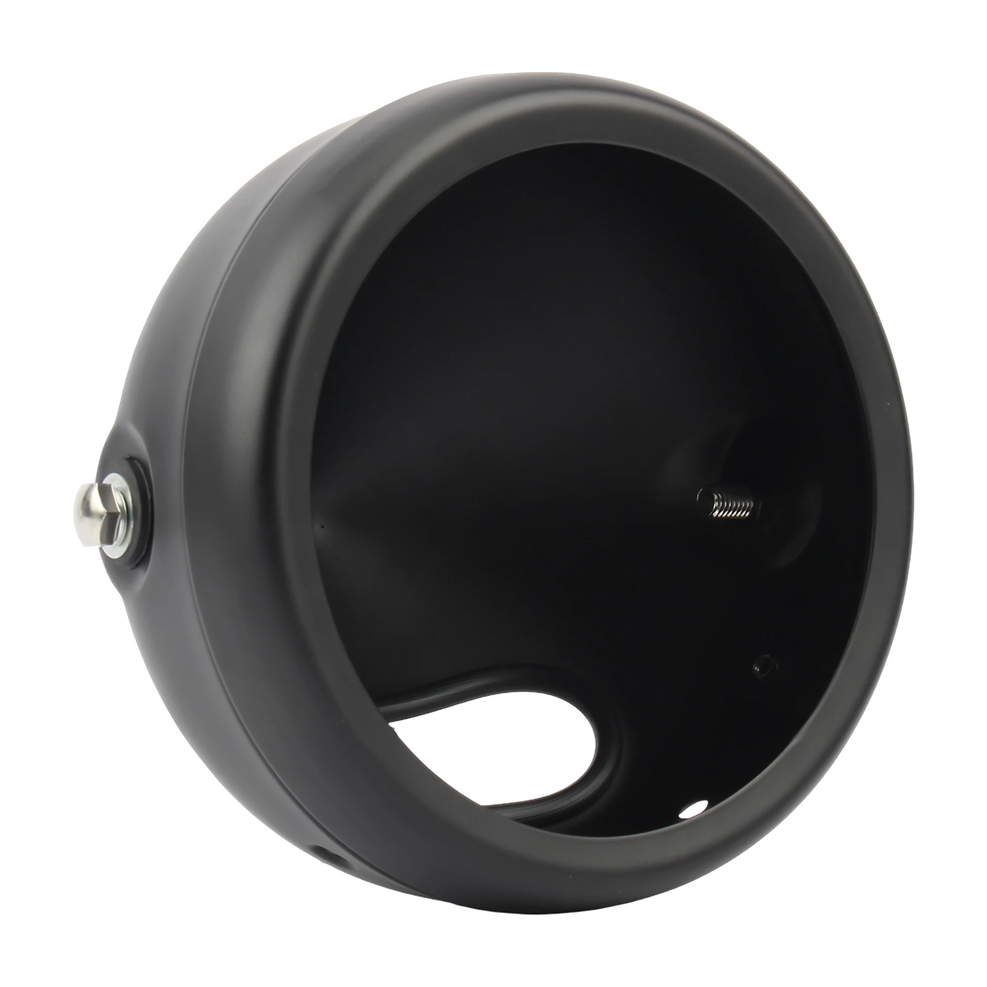 Secchio per fari a LED da 5,75 pollici e 7 pollici per Harley Faro Retro Cafe Racer Staffa di copertura per alloggiamento per fari Accessori universali 3