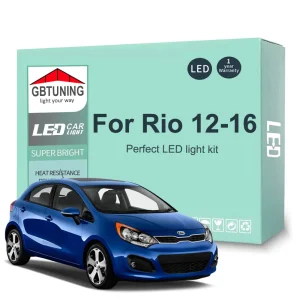 12 pz Auto Accessori Per KIA Rio 3 MK3 UB 2012 2013 2014 2015 2016 Canbus Cupola Targa LED Interni Lampadina Strumenti 1