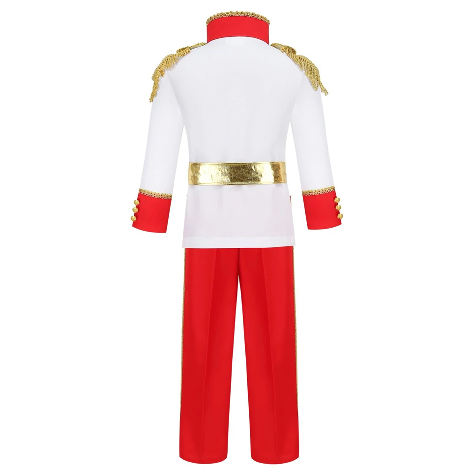 Bambini Christmas Prince Charming Cosplay Kids Halloween Costume Boys Prince Eric Masquerade Stage Performance Party Clothing 3