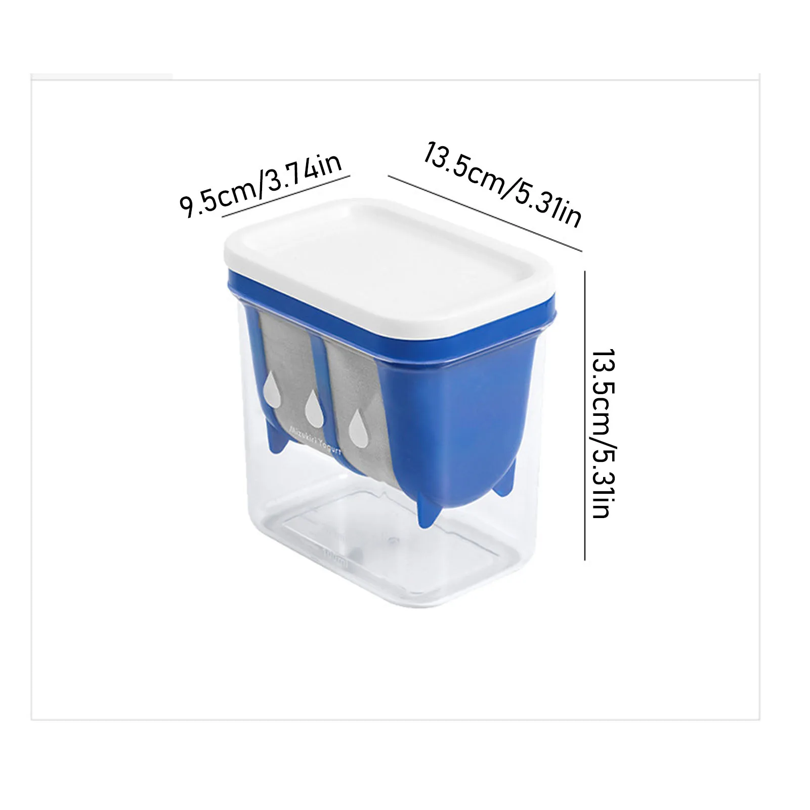 Yogurtiera greca Filtro per yogurt Filtrazione efficiente come resina Acciaio inossidabile Separatore di siero di latte di grande capacità Filtro per yogurt 5