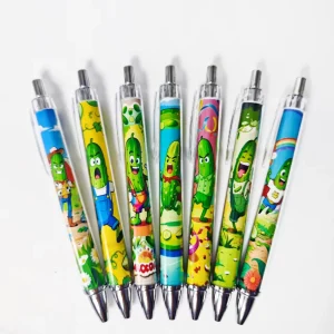 6 pz/14 pz Divertente Cetriolo A Tema Penne Retrattili Creativo Cetriolo Penne A Sfera Quotidiano Ufficio Studente Studio di Cancelleria Regalo Penne 1