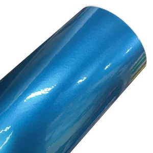 Premium Candy Gloss Metallic Blue Vinyl Wrap Pellicola adesiva Decalcomania Rotolo di stagnola per avvolgimento per auto per veicoli 1