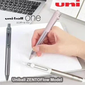 Uni ZENTO Penna a sfera a prova di sbavature Base d'acqua Inchiostro ad asciugatura rapida Asta in alluminio anodizzato Penne regalo Elegante cancelleria fatta in Giappone  1