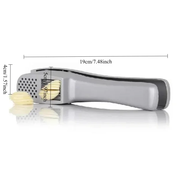 2 in 1 spremiaglio multifunzionale affettatrice per aglio gadget da cucina manuale in lega di zinco e accessori gadget per la casa 6