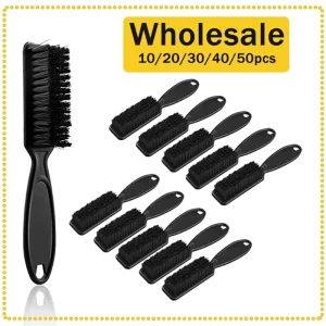 1/10/20/30/40/50pcs Spazzola per lo styling Spazzola per barba da barba professionale Testa di olio Intaglio Spazzola per pulizia Speciale per parrucche di capelli veri 1
