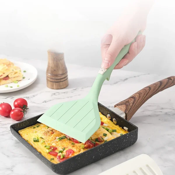 Uovo Pesce Padella Spatola Paletta Pala Fritta Giratori in Silicone Utensili da Cucina Utensili da Cucina Accessori da Cucina Gadget 2