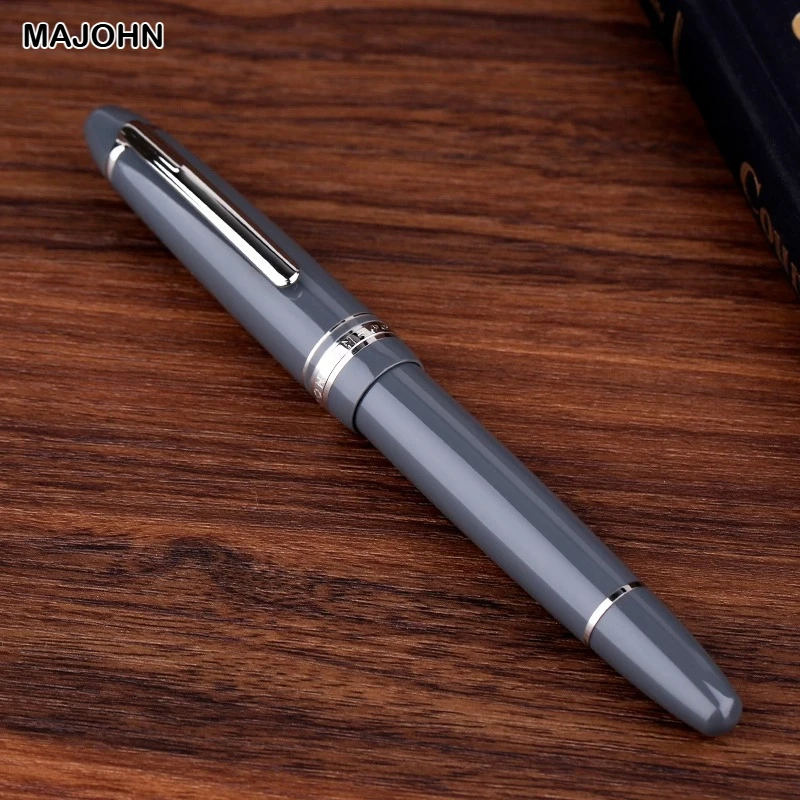 Majohn P136 Penna stilografica a pistone in metallo rame EF/F Resina 20 Inchiostro Windows Inchiostro Scrittura Penna regalo Cancelleria Materiale scolastico per ufficio 6