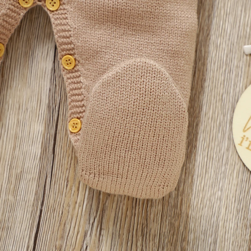 Pagliaccetti per neonato Autunno Casual Manica lunga lavorata a maglia Infantile Ragazzi Ragazze Tute Abiti One Pieces Tute per bambini Abbigliamento 6