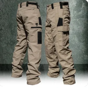 Pantaloni tattici da uomo Pantaloni impermeabili impermeabili da uomo Pantaloni da combattimento Pantaloni cargo multitasche resistenti all'usura per esterni 1