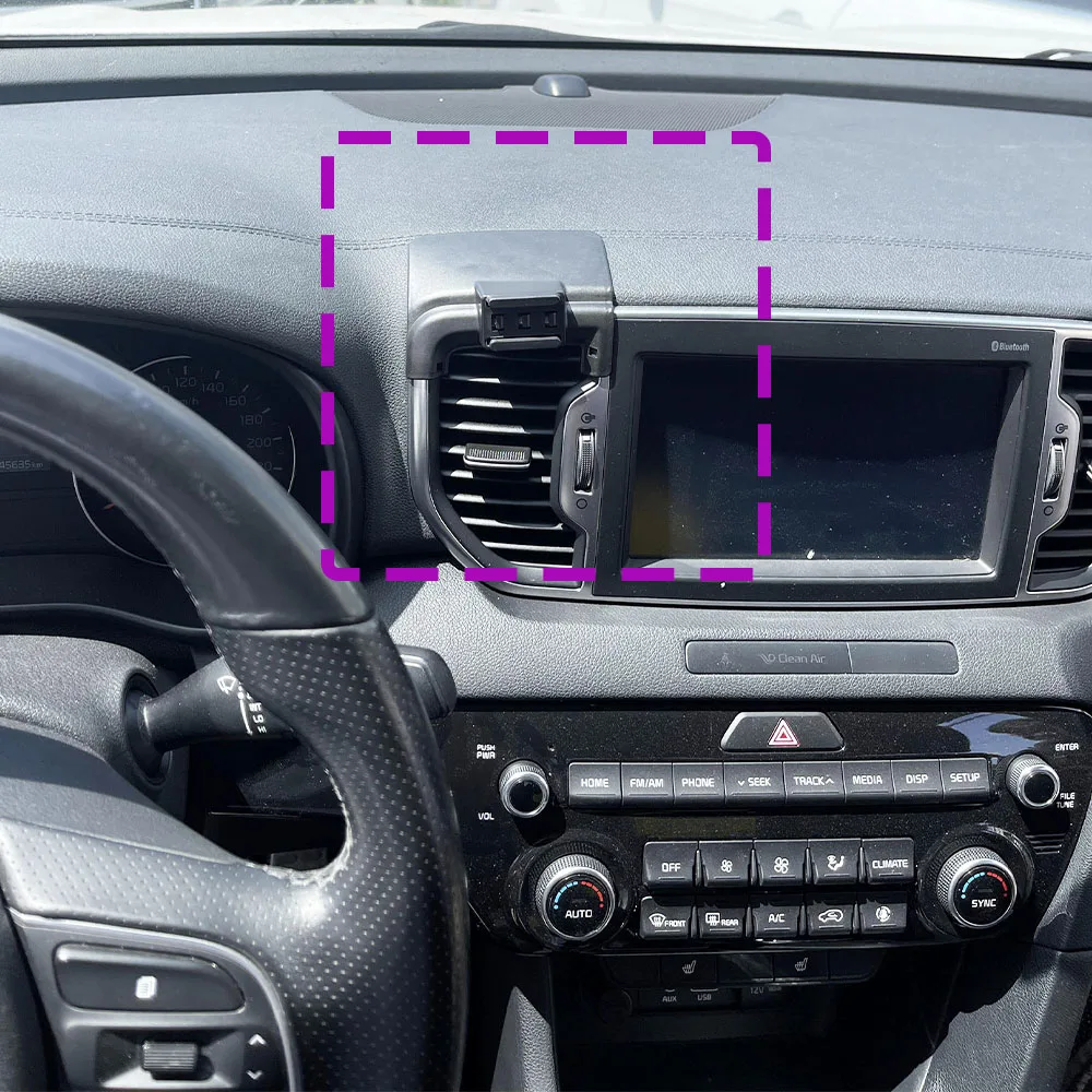 Per KIA Sportage KX5 2016 2017 Supporto per telefono per auto Speciale staffa fissa Base di ricarica wireless Supporto Accessori interni 2