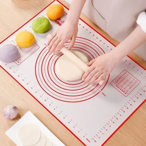 Oversize 60/70/80cm Tappetino da forno in silicone Rotolamento Impastare Pad Strumenti per pasticceria Crepes Pizza Impast Tappetino in silicone antiaderente per la cucina 1