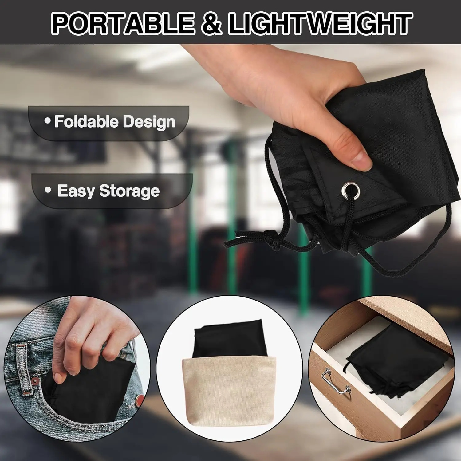 Zaino con coulisse con logo personalizzato da 10/20/30/50 pezzi - Sacco sportivo leggero per esterni per escursioni, campeggio, palestra e viaggi 4